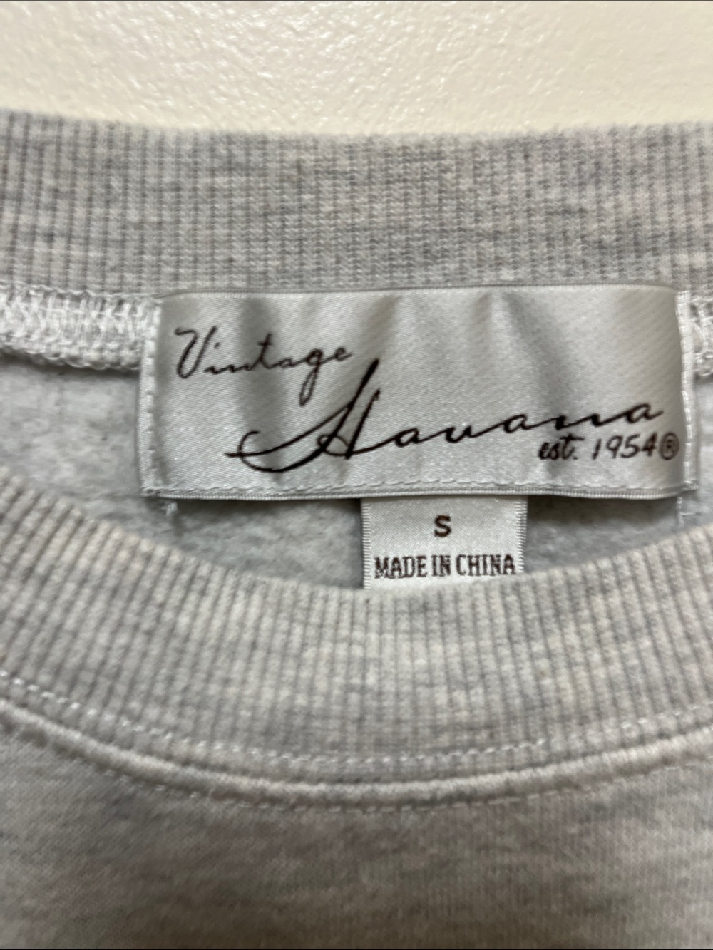 Vintage Havana Aspen Colorblock Crewneck Sweatshirt - Gray, Black, Green - Picture 4 of 8